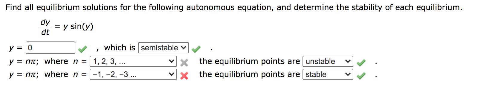 Solved Find All Equilibrium Solutions For The Following Chegg Solved Find All Equilibrium Solutions For The Following Chegg