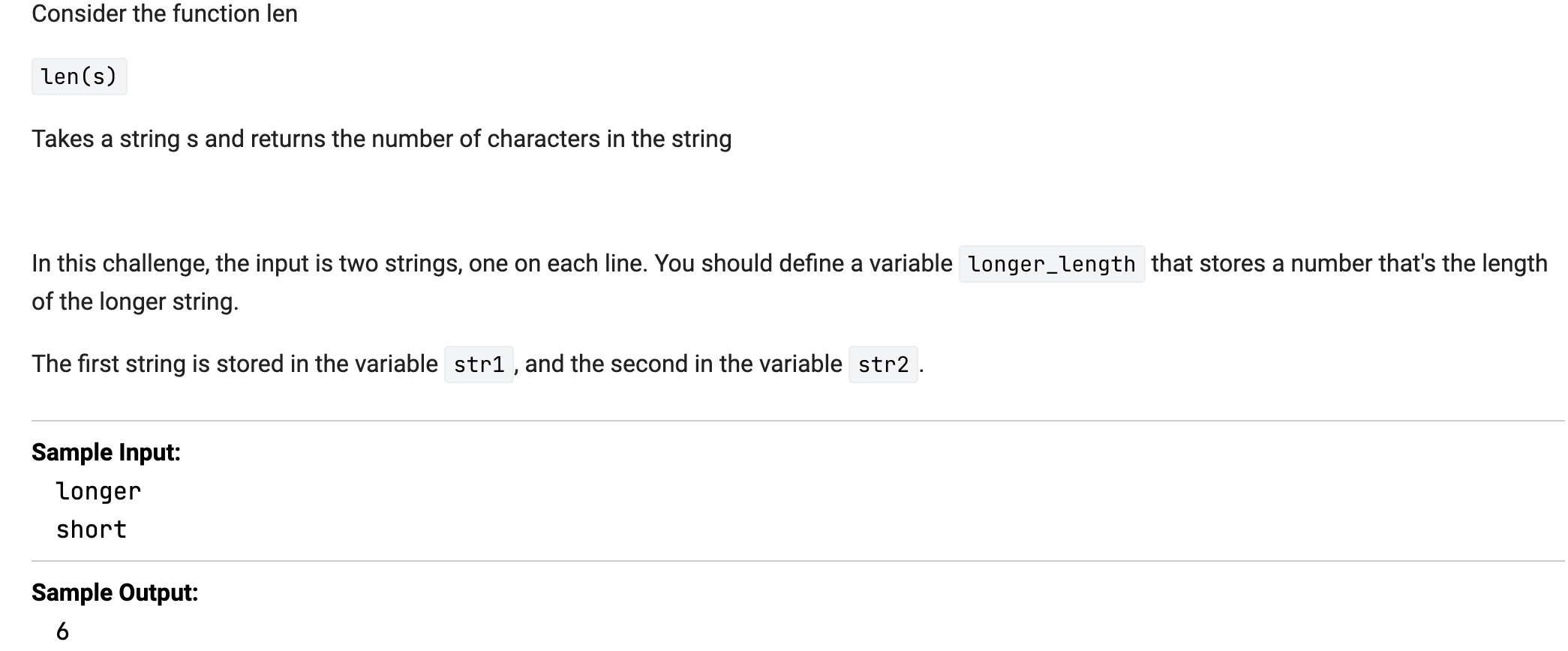 Solved Consider the function len len (s) Takes a string s | Chegg.com