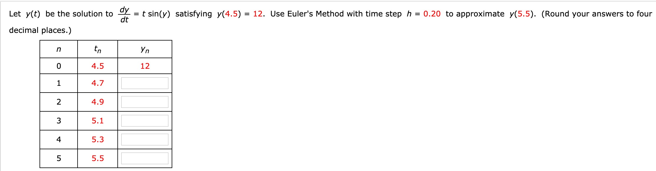 Solved I keep getting the answer wrong. I did: y2= Y0 + | Chegg.com
