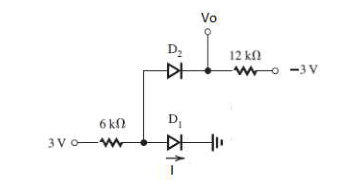 Solved Calculate the current (I) and the voltage Vo through | Chegg.com