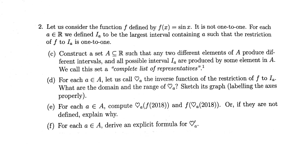 Solved 2. Let us consider the function f defined by | Chegg.com