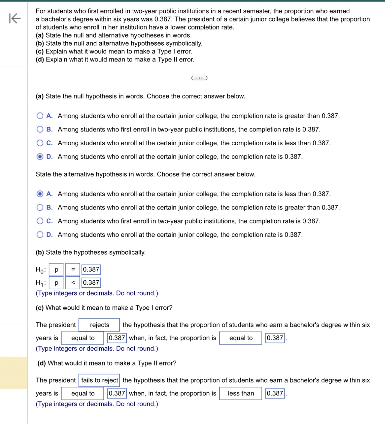 Solved A data set includes data from student evaluations of | Chegg.com