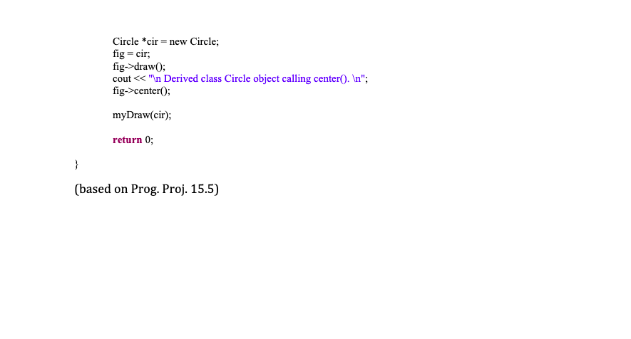 Solved Exercise 2 - PolymorphismConsider a graphics system | Chegg.com