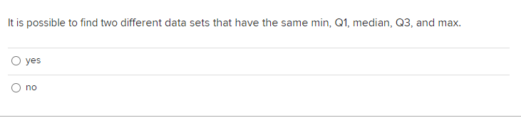Solved It is possible to find two different data sets that | Chegg.com
