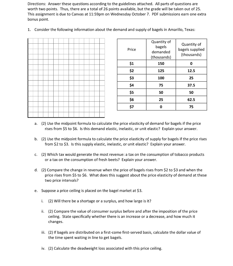 Solved Directions: Answer these questions according to the | Chegg.com