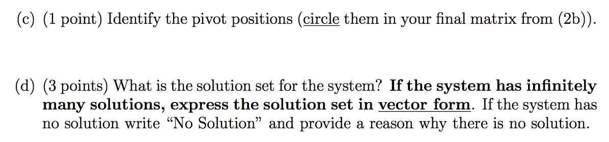 Solved = (2) (10 Points Total) Consider the system of linear | Chegg.com