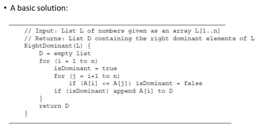 Solved 2- write a Java code for the right dominant problem | Chegg.com