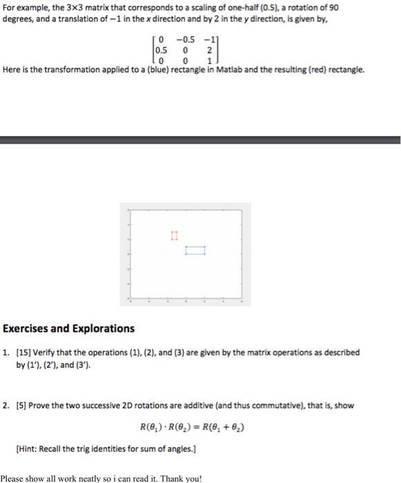 4. [10] Determine the 3x3 matrix that corresponds to | Chegg.com