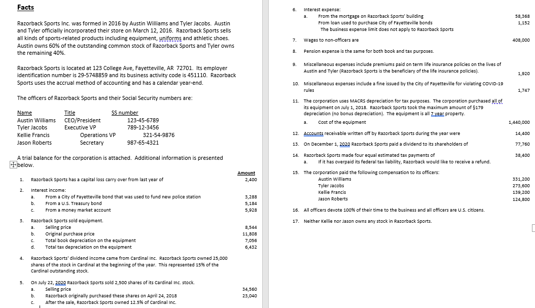 prepare-a-1120-tax-form-schedule-d-6-pages-with-chegg