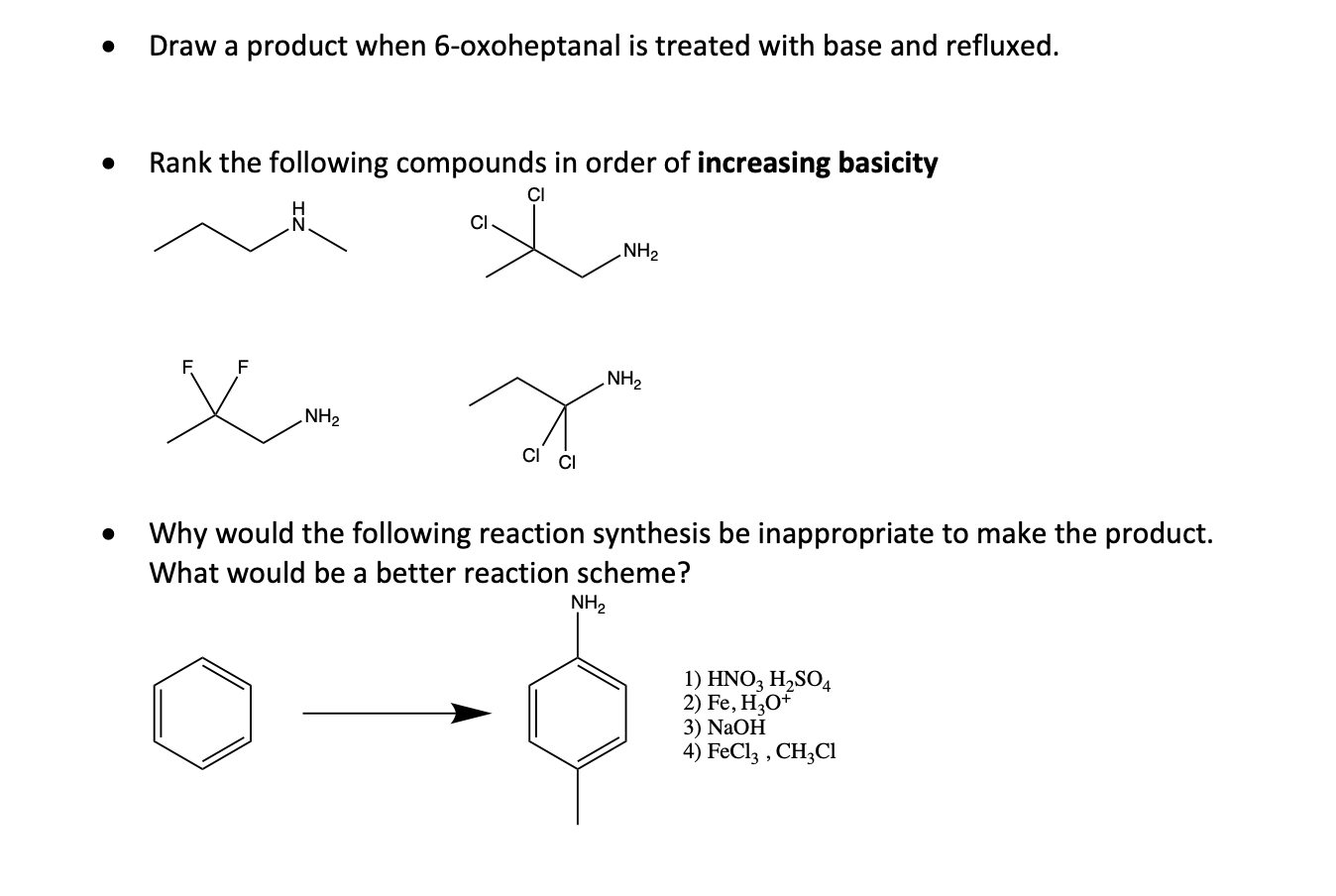 Solved - Draw a product when 6-oxoheptanal is treated with | Chegg.com