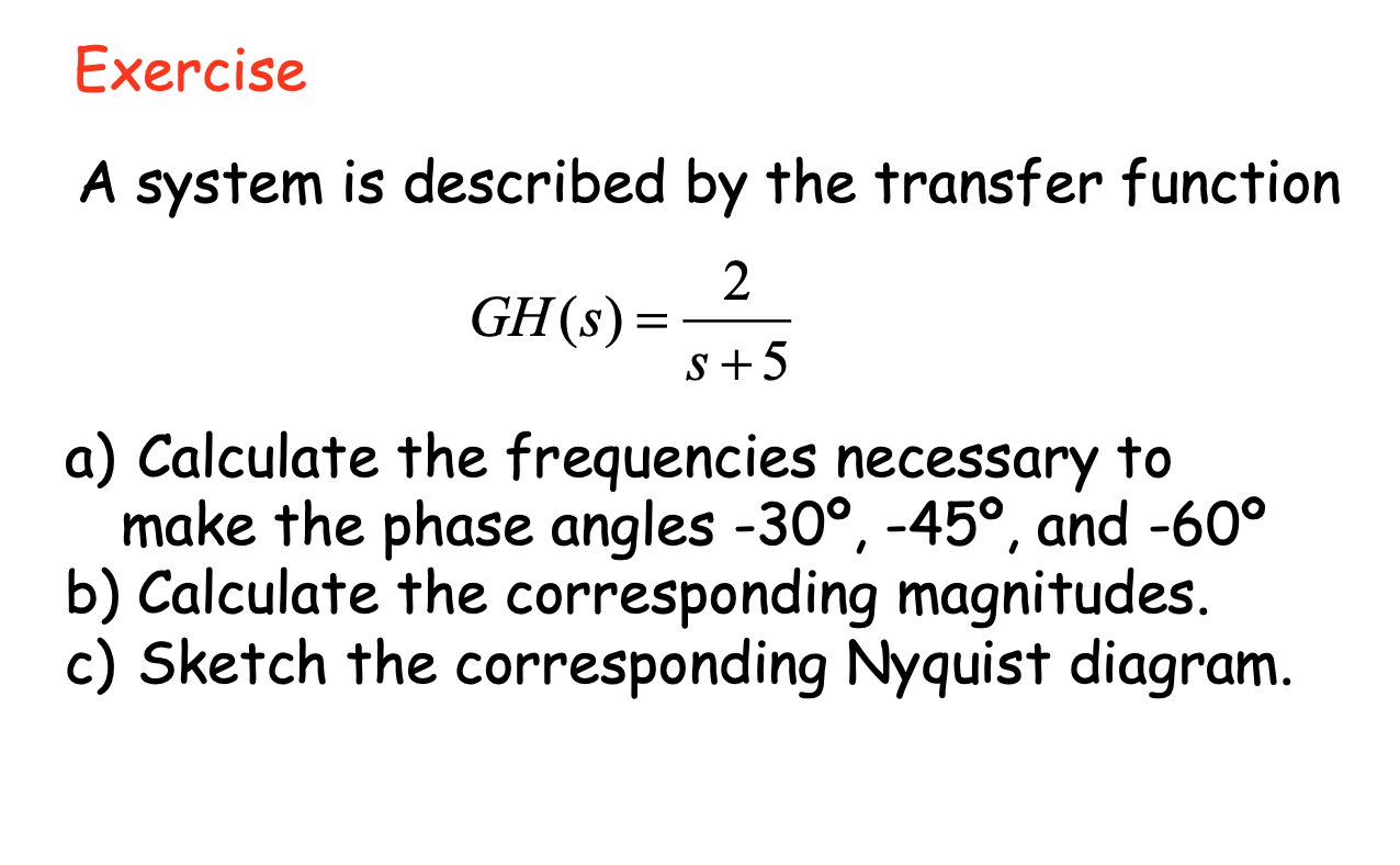 Solved A system is described by the transfer function | Chegg.com