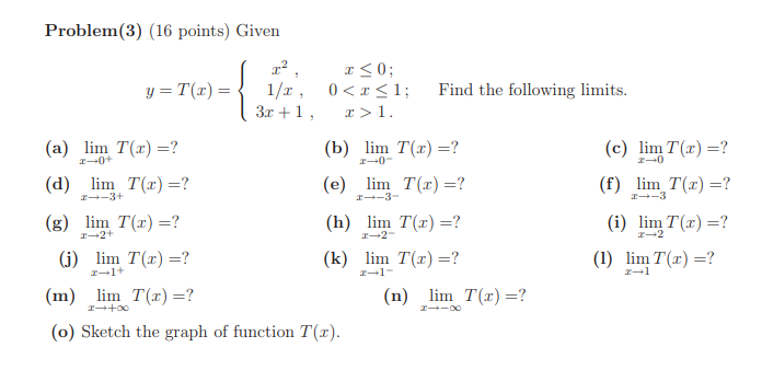 Solved Problem 3 16 Points Given V T Chegg Com