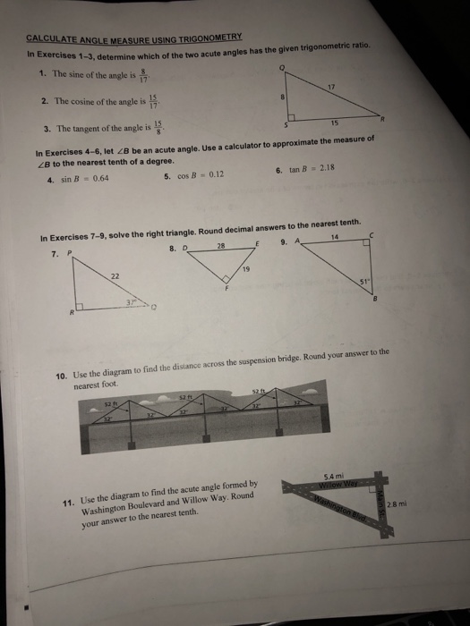 Solved USING LAW OF SINES / Calculation of Angles using | Chegg.com