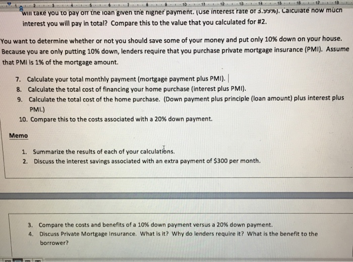 Text Box Shape Mortgage Analysis You are planning to | Chegg.com