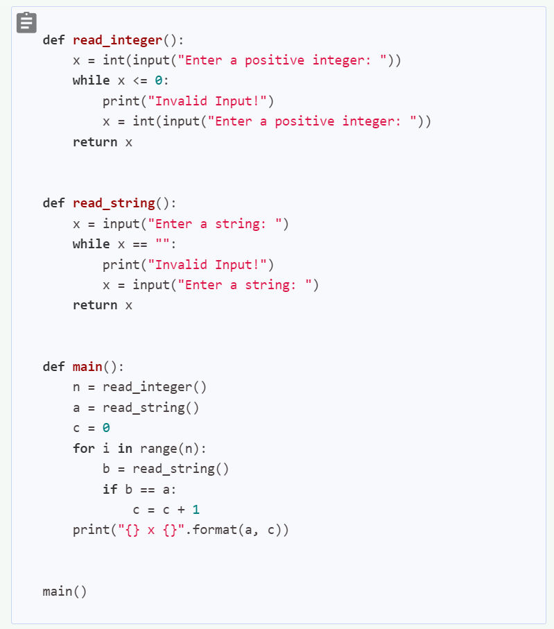 Solved Describe a set of inputs that can be used to test | Chegg.com