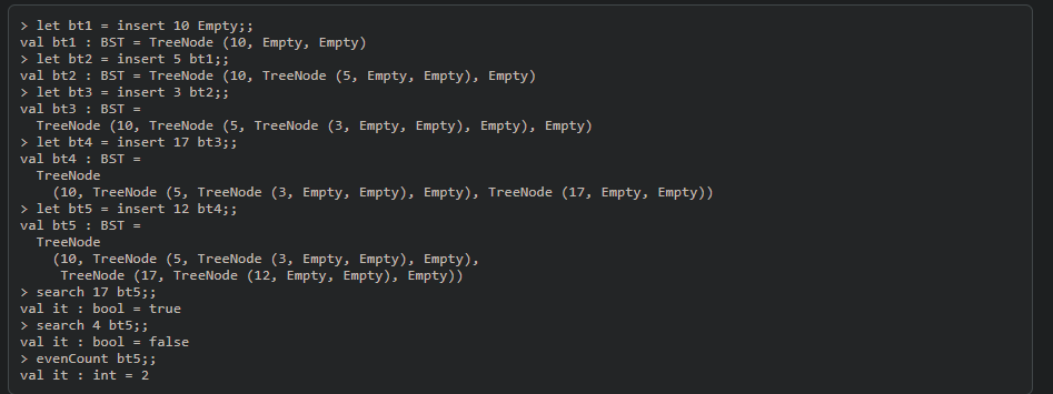 Solved // Given the Tree definition in F# type BST = | | Chegg.com
