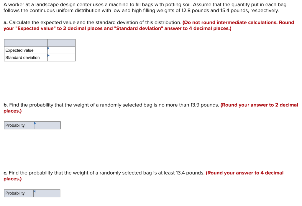 Solved A Worker At A Landscape Design Center Uses A Machi Chegg Com