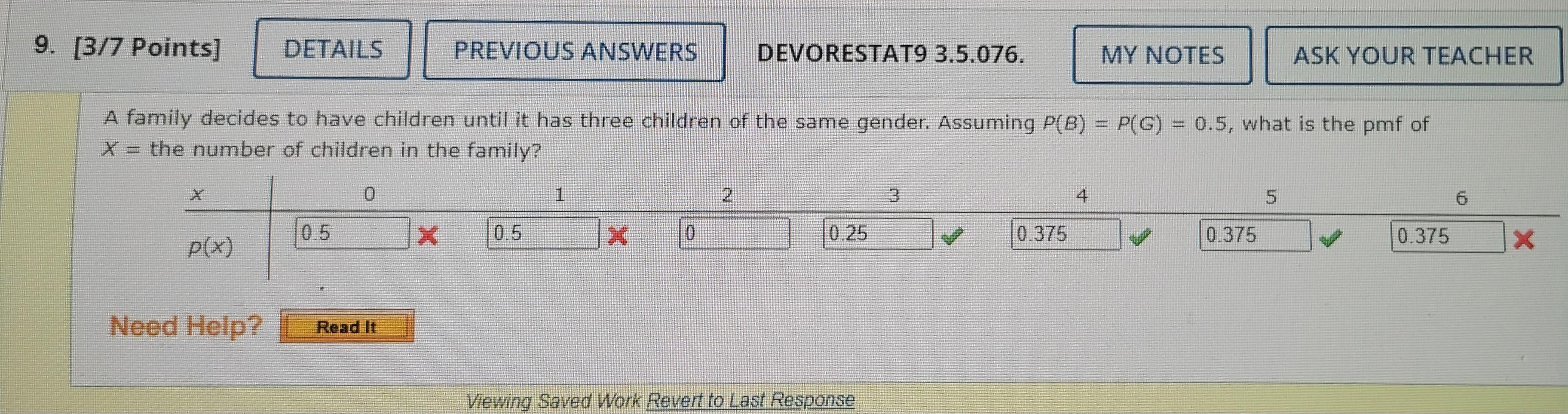 Solved A family decides to have children until it has three