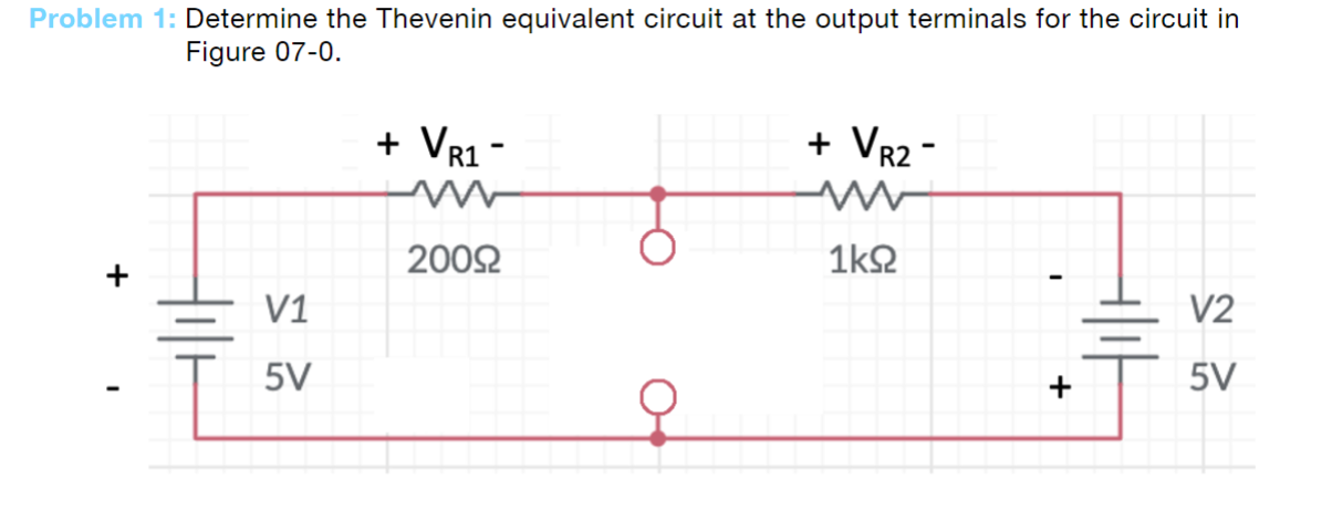 Solved Problem 1 Determine The Thevenin Equivalent Circuit Chegg