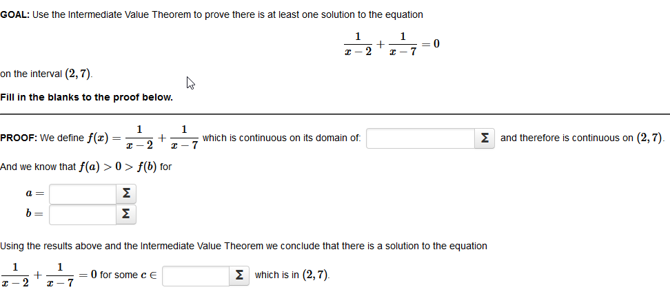 Solved GOAL: Use the Intermediate Value Theorem to prove | Chegg.com