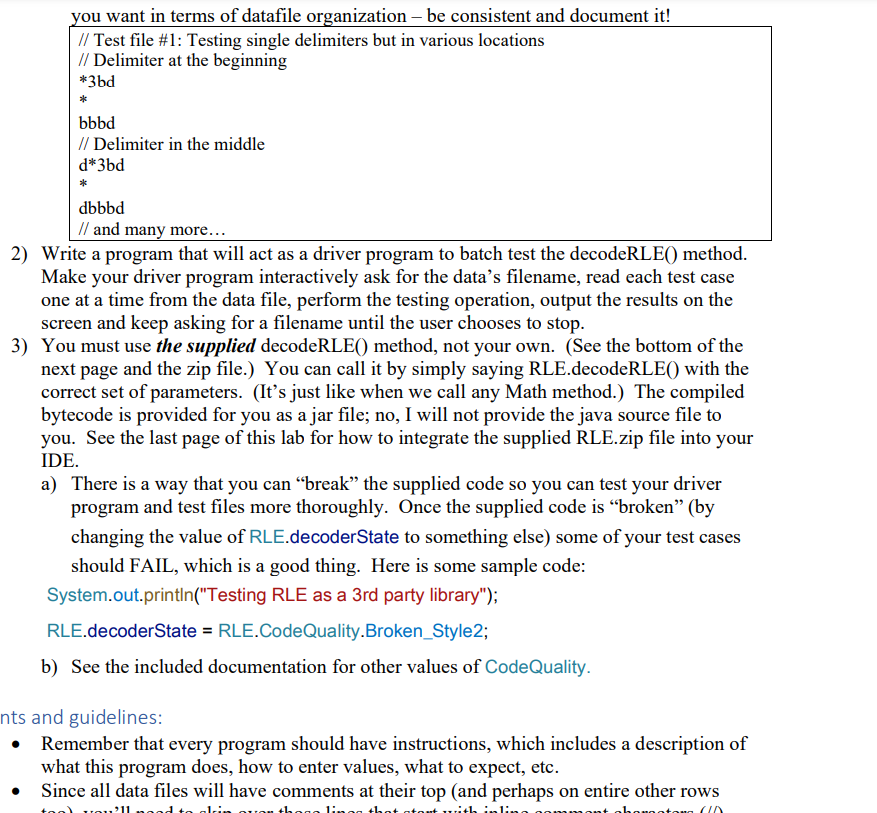 What to Do? 1) Use your test plan from the RLE | Chegg.com