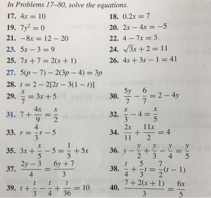 solve 8 x 3 )  7 2x 4 17