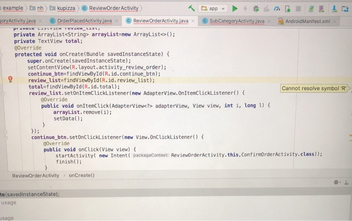 Solved Can I know why there is an error in my java code | Chegg.com