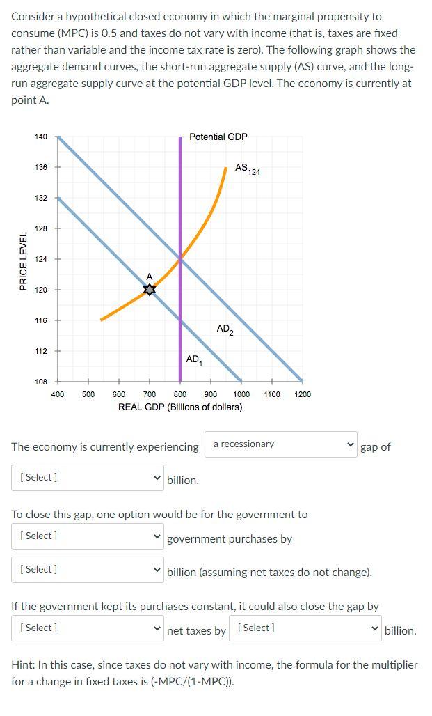 Solved 1. A- An Inflationary, B- A Recessionary 2. A-$100, | Chegg.com