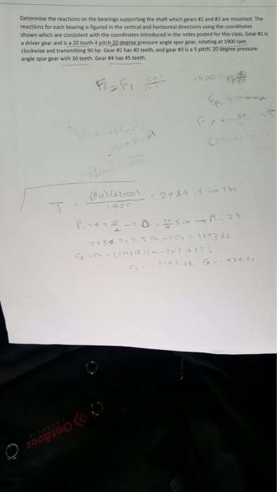 Determine The Reactions On The Bearing Supporting The Chegg