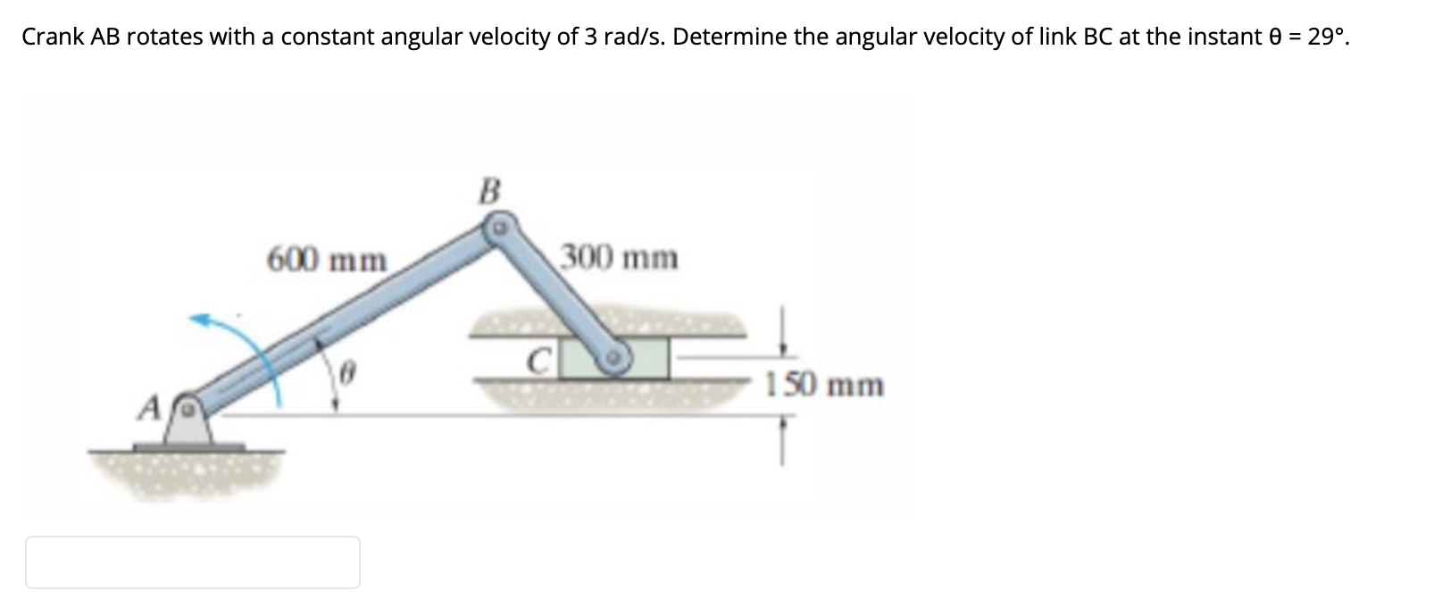 Solved Crank AB Rotates With A Constant Angular Velocity Of | Chegg.com