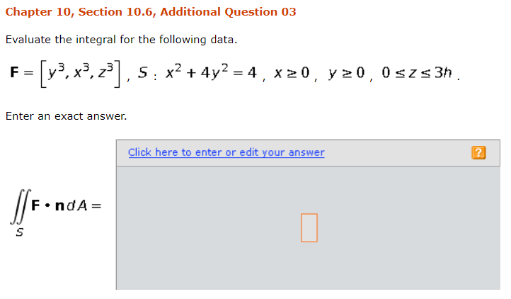 Solved Chapter 10, Section 10.6, Additional Question 03 | Chegg.com