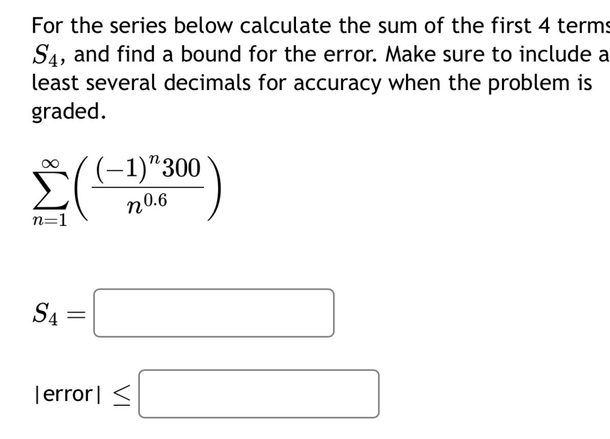 solved-for-the-series-below-calculate-the-sum-of-the-first-4-chegg