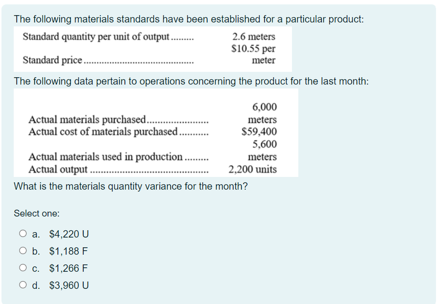 The Following Materials | Chegg.com