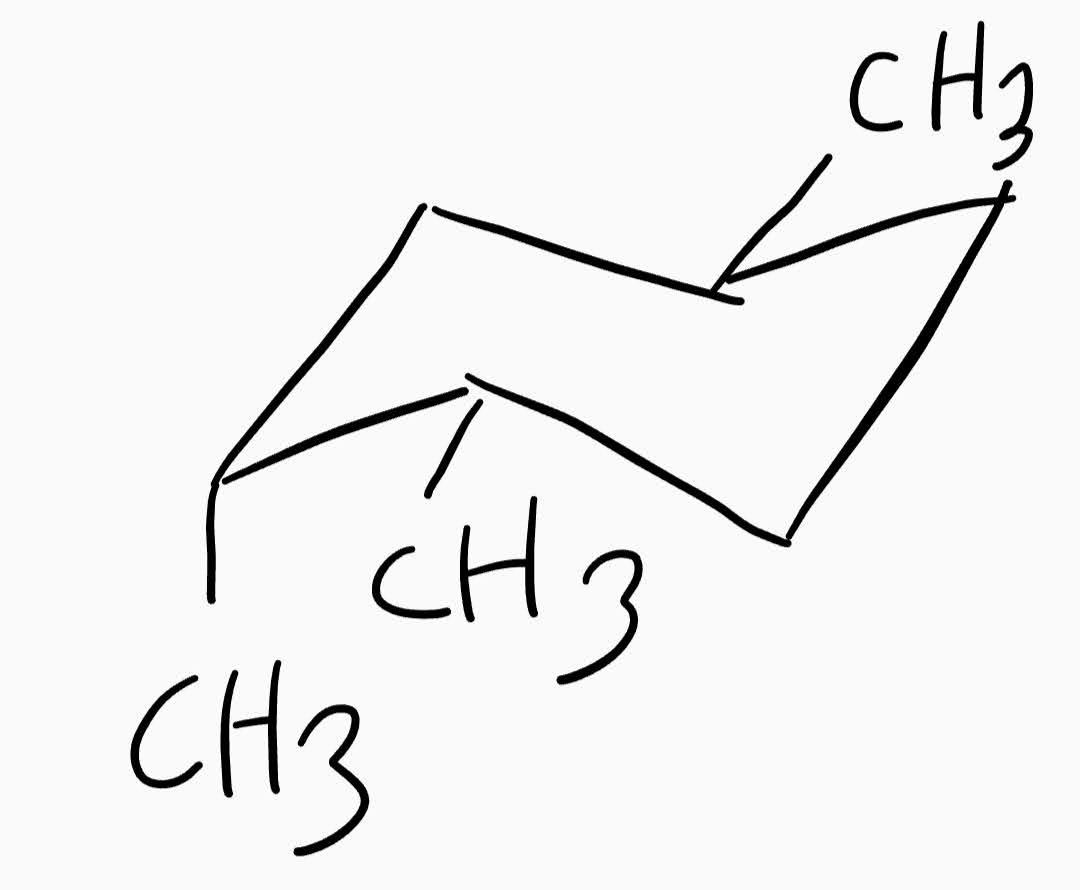Solved Do a ringflip on the following cyclohexane. Will it