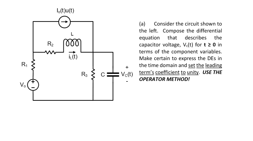 Solved 1.()u(t) R2 000 (a) Consider the circuit shown to the | Chegg.com