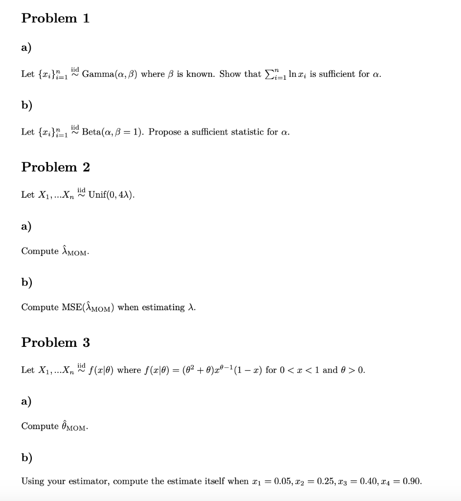 Solved Problem 1 A Let I 1 Gamma A B Where Ss Is Know Chegg Com