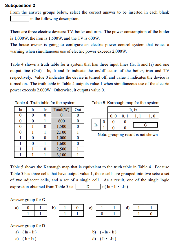 Solved Q2. Read the following description concerning logic | Chegg.com