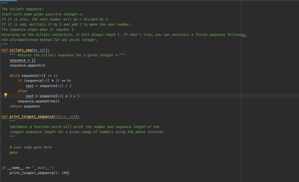 Solved Implement a function which will print the number and | Chegg.com
