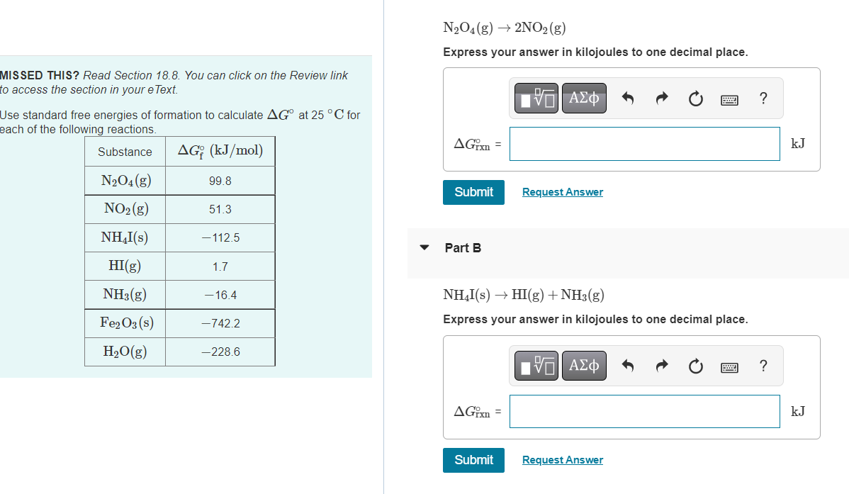 Solved Express your answer in kilojoules to one decimal