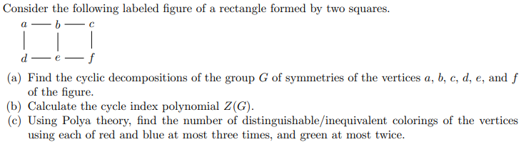 Consider the following labeled figure of a rectangle | Chegg.com