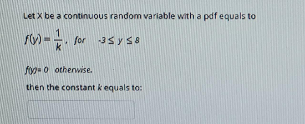Solved Let X be a continuous random variable with a pdf | Chegg.com