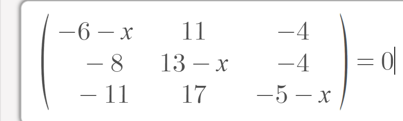 6x 5 11 =( 4x 13 11