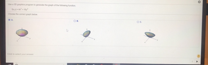 Solved Use a 30 graphics program to genorate the graph of | Chegg.com