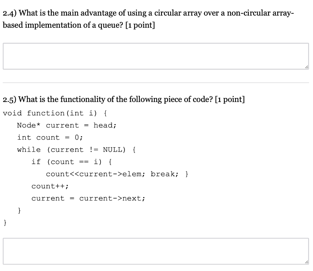 Solved 2 4 What Is The Main Advantage Of Using A Circular Chegg Solved 2 4 What Is The Main Advantage Of Using A Circular Chegg