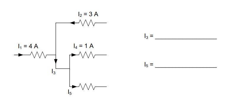 Solved Using Kirchhoff’s current law, determine/calculate | Chegg.com