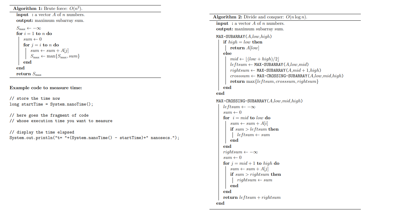 Solved Implement in Java the algorithms attached below as | Chegg.com