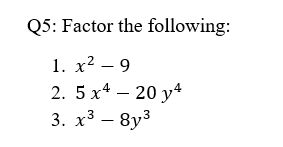 Solved Q2 Simplify The Following 5 X Y X Y 1 3 8 4 Chegg Com