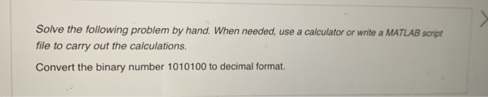 Solved Solve the following problem by hand. When needed, use | Chegg.com