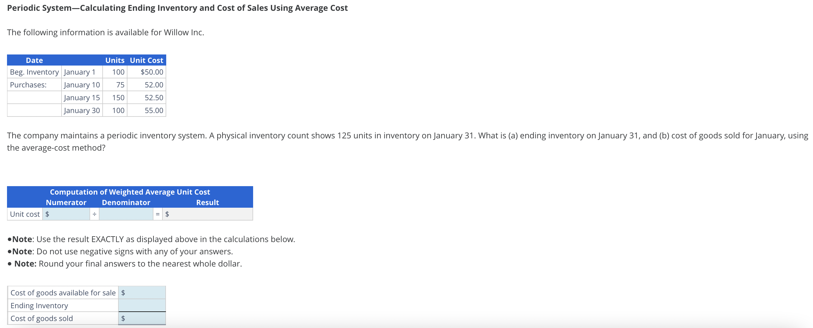 Solved Periodic System-Calculating Ending Inventory and Cost | Chegg.com