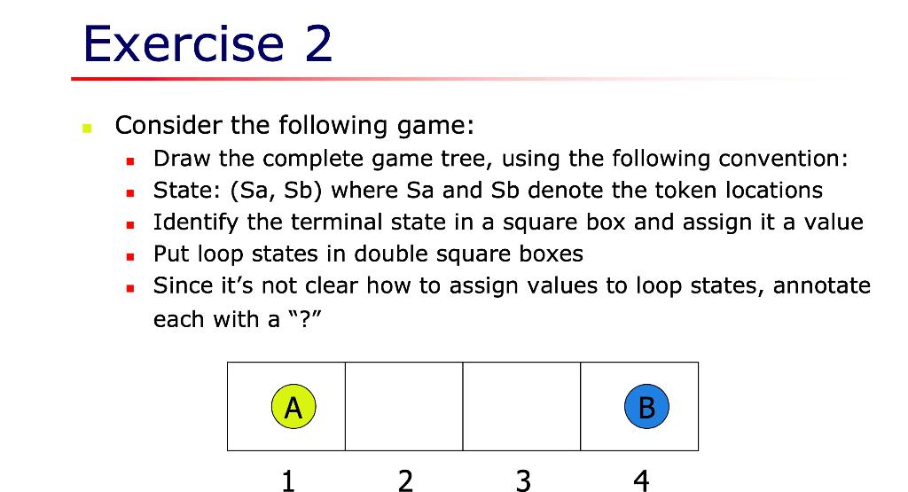 Solved Exercise 2 1 . Consider the following game: Draw the | Chegg.com